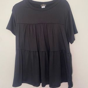 Plus size ruffled top